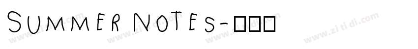 Summer Notes字体转换